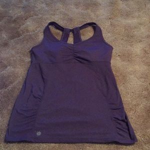 Athleta purple long workout tank